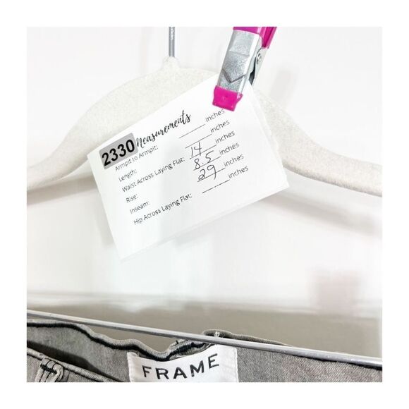 Frame Jeans Womens Le Skinny de Jeanne Acid Wash Gray Ladies 28 - Picture 2 of 7